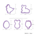 5Pcs Easter Cookie Cutters